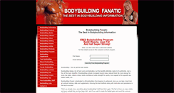 Desktop Screenshot of bodybuildingfanatic.com